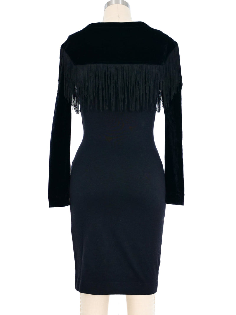 Ozbek Fringed Bodycon Dress Dress arcadeshops.com