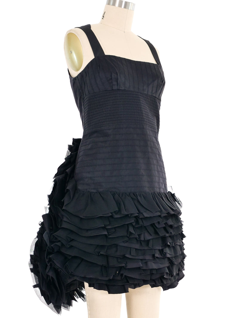 2008 Prada Ruffled Taffeta Cocktail Dress Dress arcadeshops.com