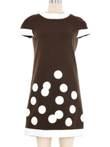 1960s Pierre Cardin Vinyl Dot Dress Dress arcadeshops.com