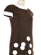 1960s Pierre Cardin Vinyl Dot Dress Dress arcadeshops.com