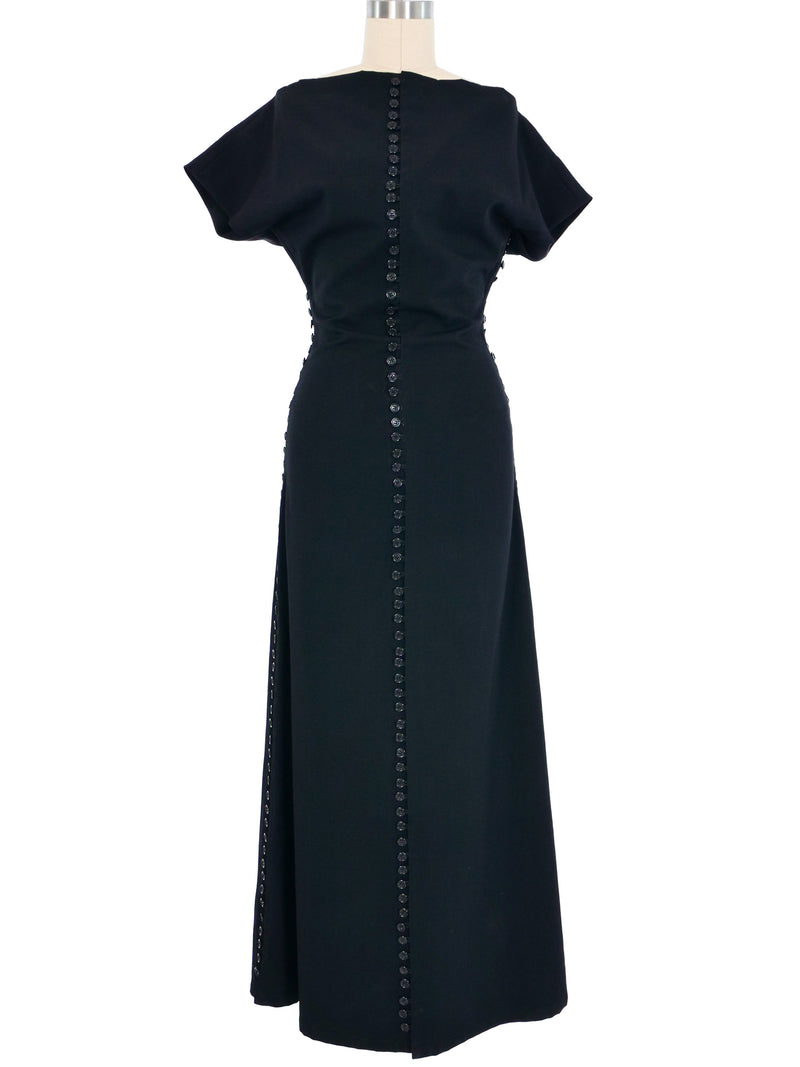 Yohji Yamamoto Button Maxi Dress Dress arcadeshops.com