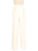 Escada White High Waisted Trousers Bottom arcadeshops.com