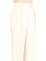 Escada White High Waisted Trousers Bottom arcadeshops.com