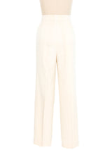 Escada White High Waisted Trousers Bottom arcadeshops.com