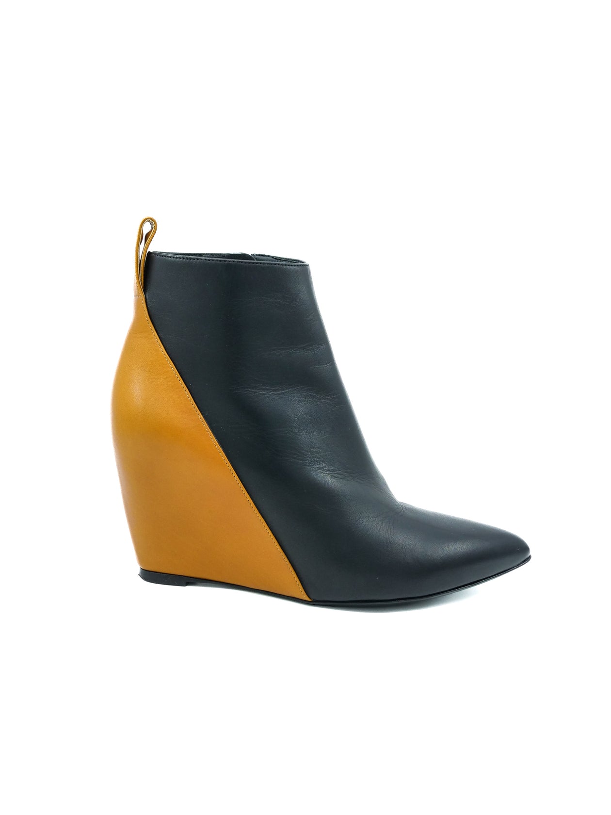 Paco Rabanne Leather Wedge Boots, 37, image size:1260x1680