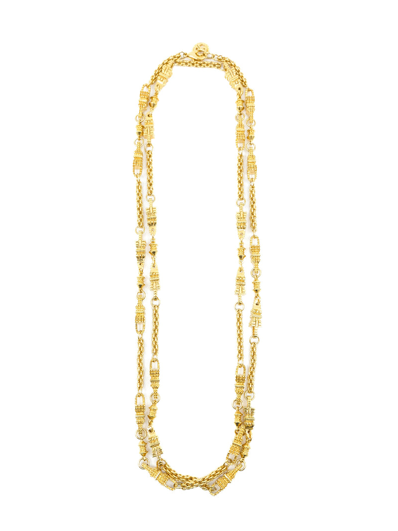 St. John Wrap Around Goldtone Necklace Accessory arcadeshops.com