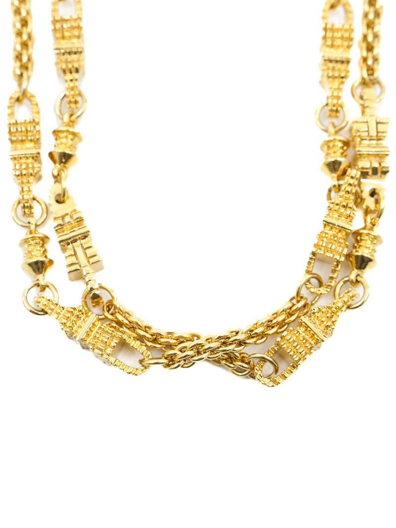 St. John Wrap Around Goldtone Necklace Accessory arcadeshops.com