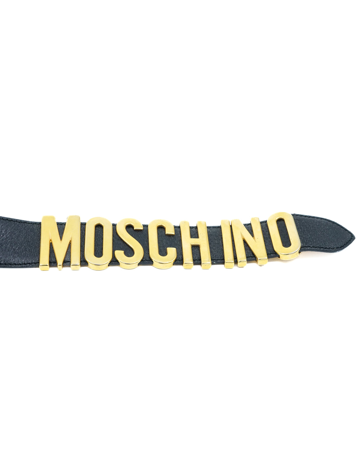 Moschino logo-plaque belt size 42 Logo Leather Belt - Size 42 – Second Nature Boutique main image 4