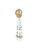 Silver Twisted Tassel Drop Earrings Accessory arcadeshops.com