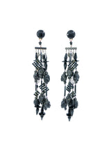 The Show Must Go On Exaggerated Beaded Fringe Earrings Accessory arcadeshops.com