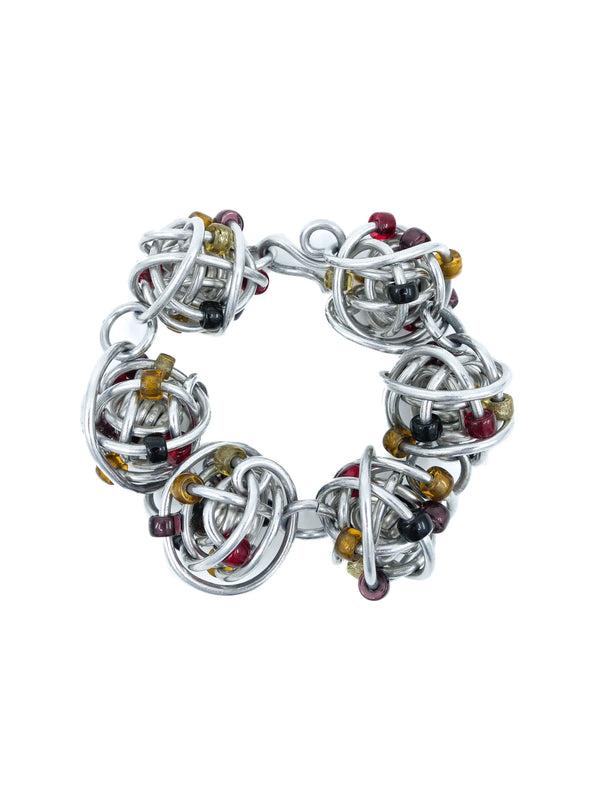 Knotted Wire Ball Bracelet Accessory arcadeshops.com