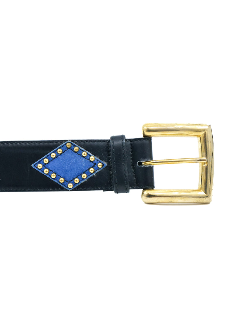 Escada Geometric Studded Belt Accessory arcadeshops.com