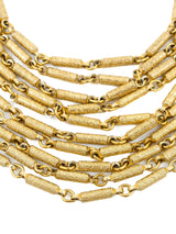 1980s Goldtone Multistrand Necklace Accessory arcadeshops.com