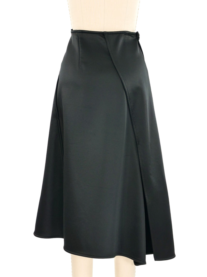 Celine Neoprene Wrap Skirt Bottom arcadeshops.com