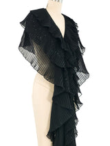 Alberto Makali Embellished Pleated Shawl Jacket arcadeshops.com