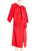 Marni Red Poplin Ruffle Jacket Jacket arcadeshops.com