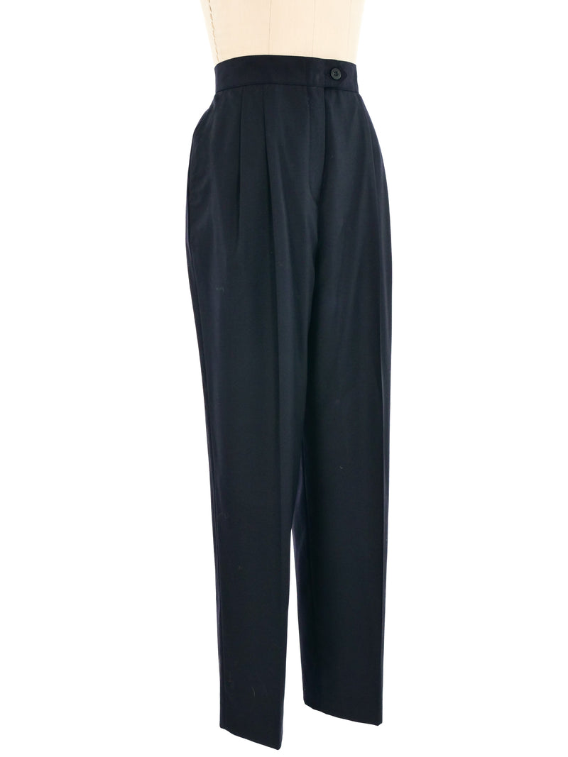 Escada Black High Waisted Trousers Bottom arcadeshops.com