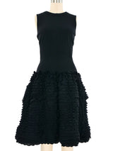 Alaia Ruffle Skirt Knit Dress Dress arcadeshops.com