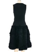 Alaia Ruffle Skirt Knit Dress Dress arcadeshops.com