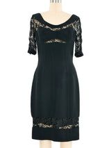 Thierry Mugler Lace Panel Dress Dress arcadeshops.com