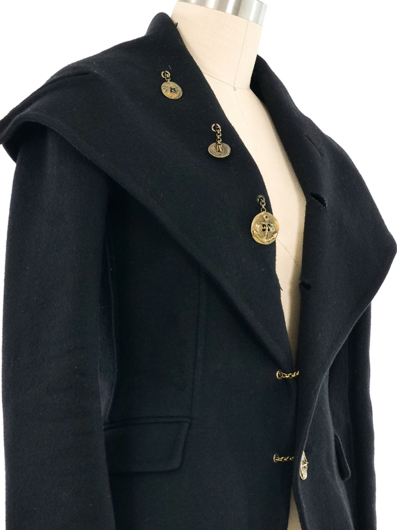 Jean Paul Gaultier Tailored Wool Sailor Coat Outerwear arcadeshops.com