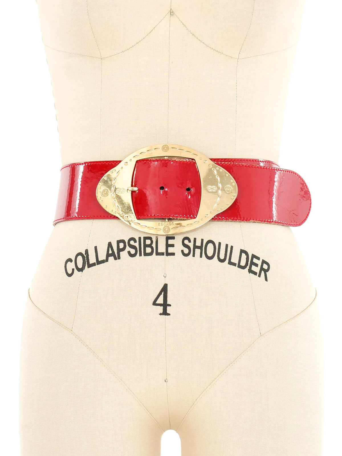 ESCADA PATENT LEATHER BELT Escada Studded Patent Leather Belt main image 3
