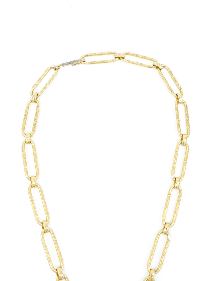 Goldtone Butterfly Pendant Necklace Accessory arcadeshops.com