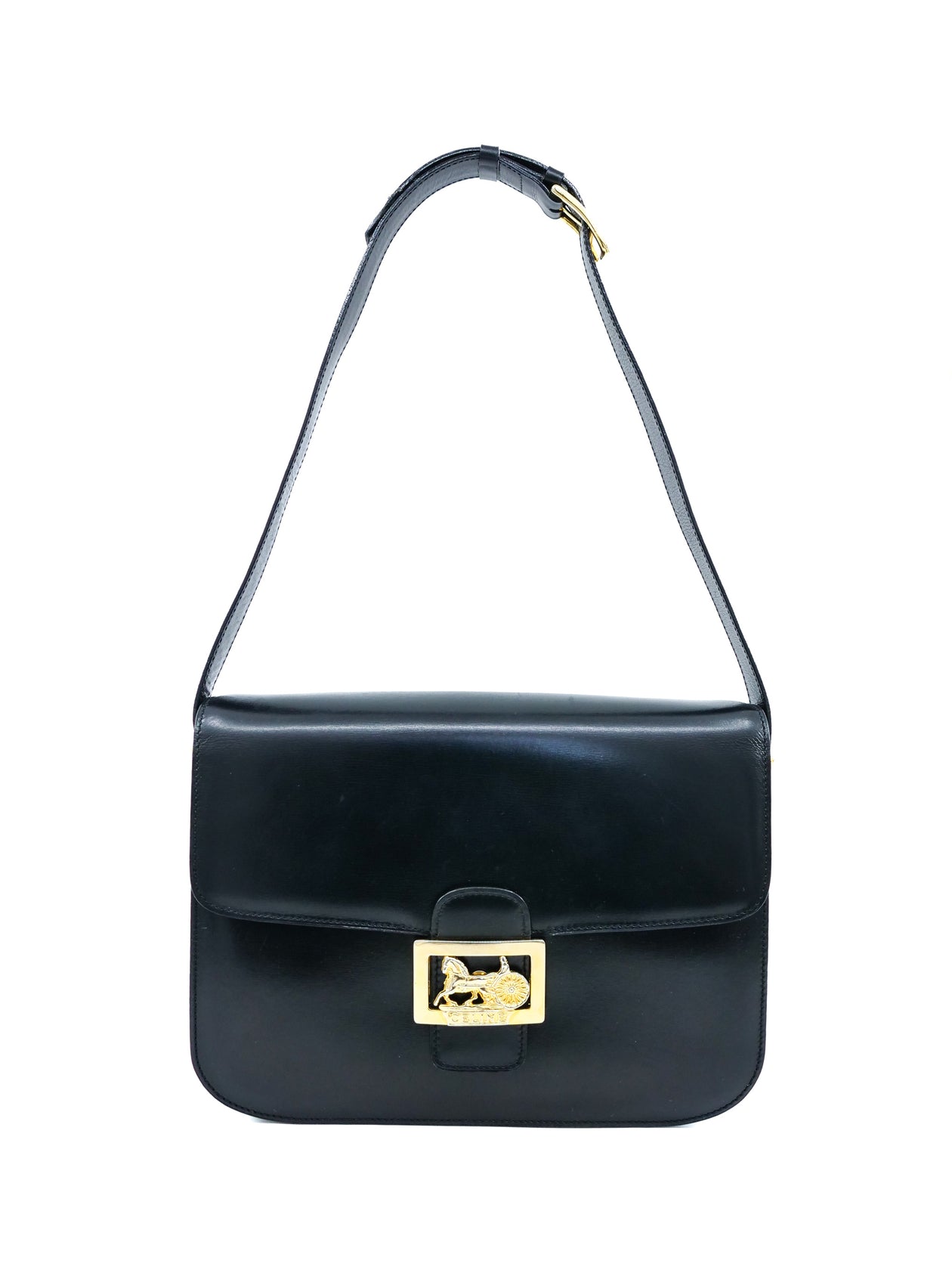 Celine Triomphe Leather Shoulder Bag - Main Image
