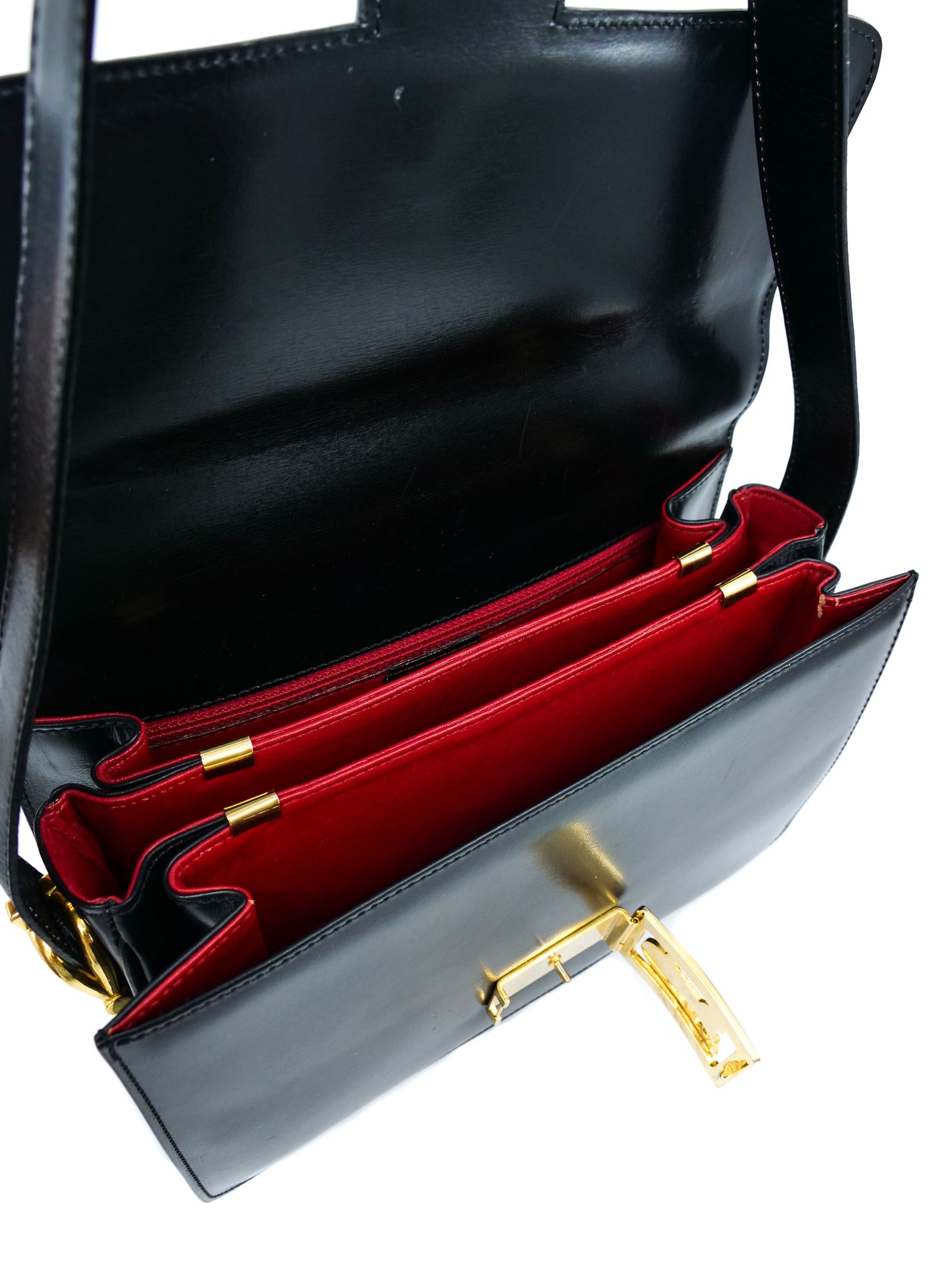 Celine Triomphe Leather Shoulder Bag