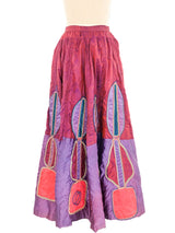 Art To Wear Applique Maxi Skirt Bottom arcadeshops.com