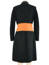 1991 Gianni Versace Color Block Mohair Coat Outerwear arcadeshops.com