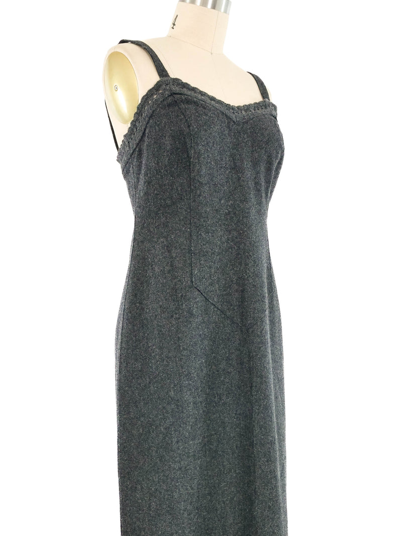 Philosophy di Alberta Ferretti Graphite Wool Tank Dress Dress arcadeshops.com