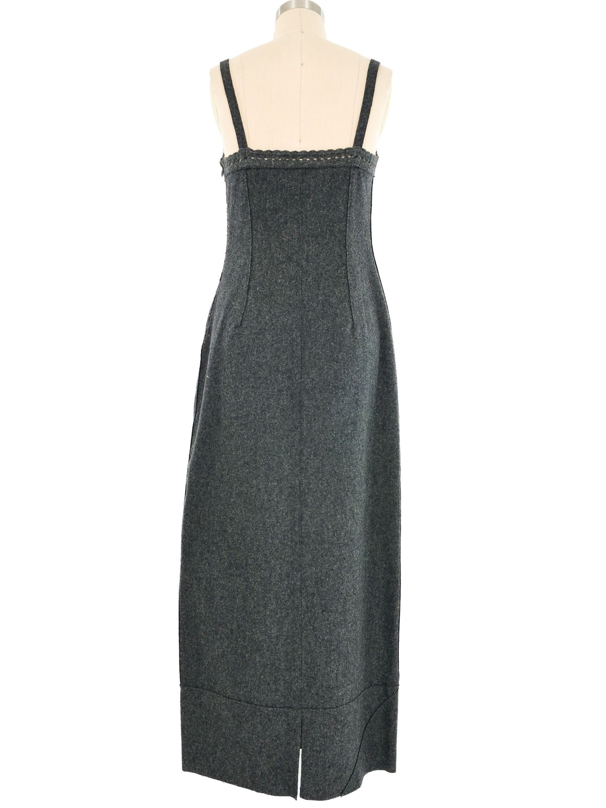 Philosophy di Alberta Ferretti Graphite Wool Tank Dress