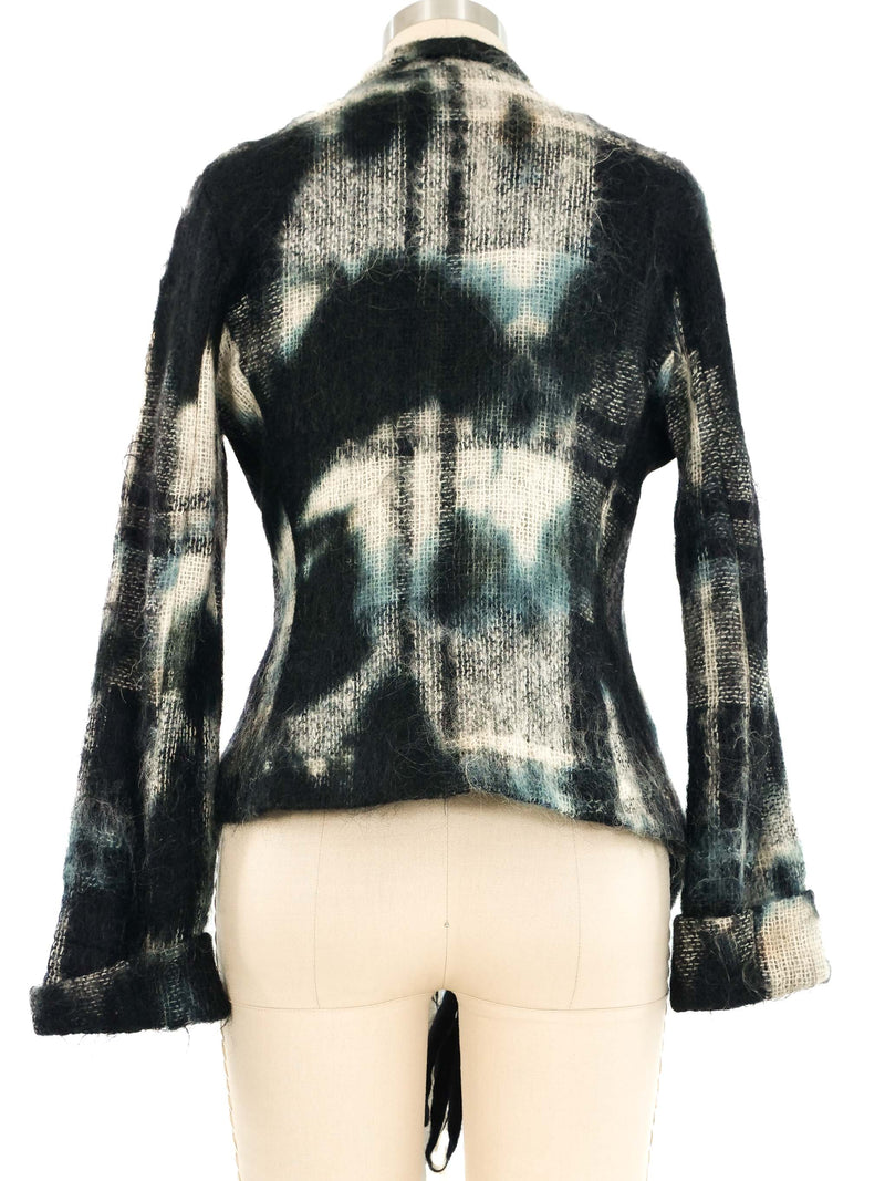 Plein Sud Plaid Mohair Wrap Jacket Jacket arcadeshops.com
