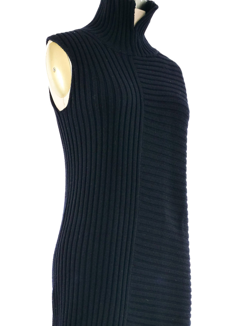 2013 Celine Navy Ribbed Sweater Tunic Top arcadeshops.com