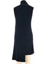 2013 Celine Navy Ribbed Sweater Tunic Top arcadeshops.com