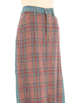 2004 Junya Watanabe Tweed Denim Maxi Skirt Bottom arcadeshops.com