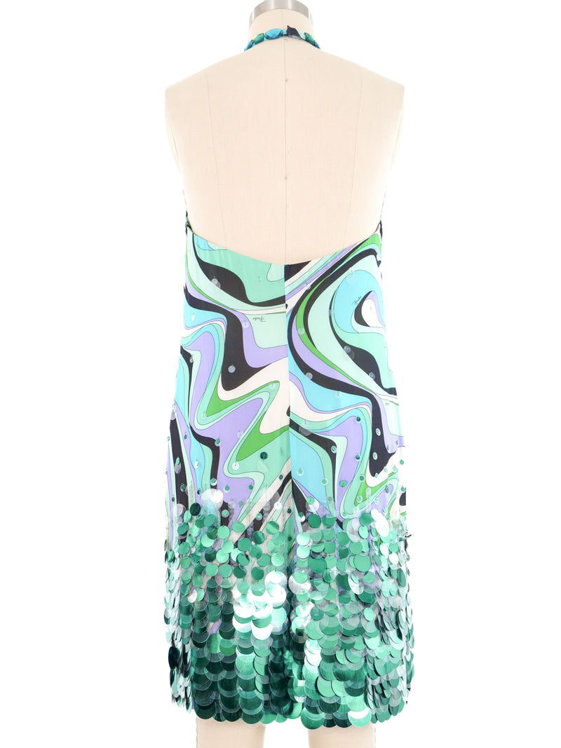 Emilio Pucci Paillette Embellished Halter Dress Dress arcadeshops.com