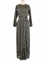 Geoffrey Beene Metallic Crescent Shirt Dress Dress arcadeshops.com