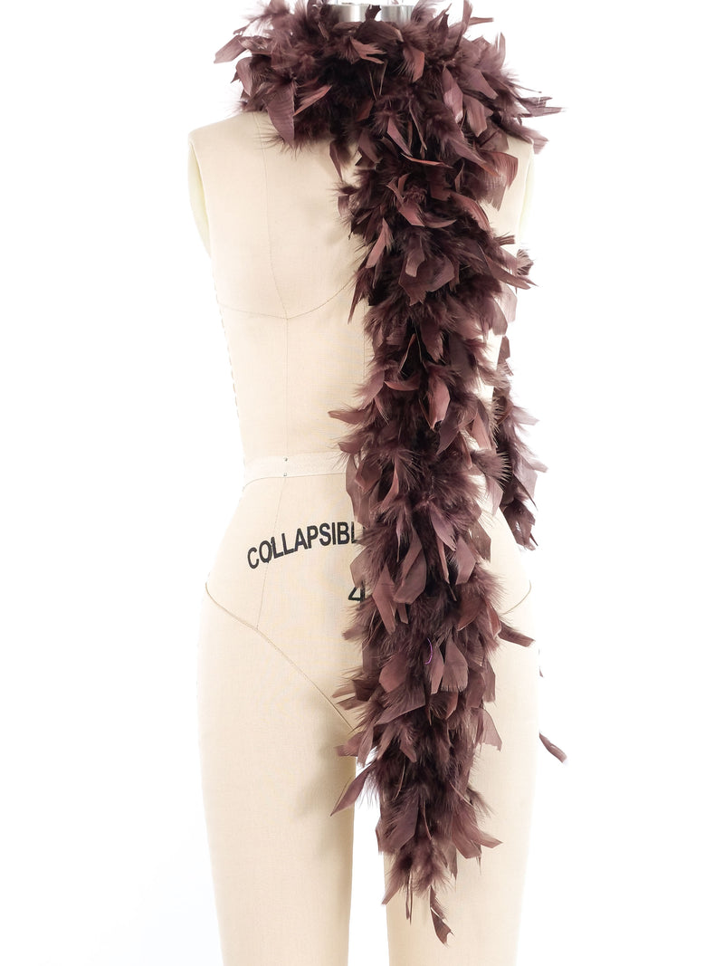 Chocolate Feather Boa Accessory arcadeshops.com