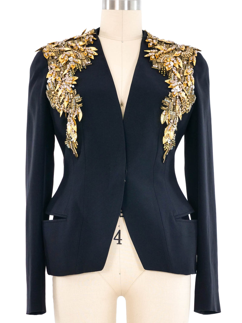 2013 Alexander McQueen Embellished Blazer Jacket arcadeshops.com