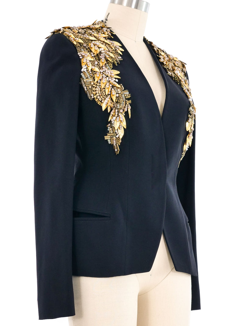 2013 Alexander McQueen Embellished Blazer Jacket arcadeshops.com