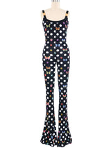 Versace x Dua Lipa Polka Dot Butterfly Jumpsuit Jumpsuit arcadeshops.com