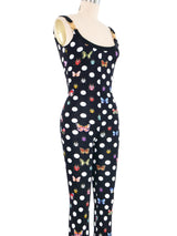 Versace x Dua Lipa Polka Dot Butterfly Jumpsuit Jumpsuit arcadeshops.com