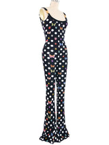 Versace x Dua Lipa Polka Dot Butterfly Jumpsuit Jumpsuit arcadeshops.com