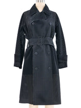 Issey Miyake Perforated Trench Coat Jacket arcadeshops.com