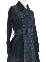 Issey Miyake Perforated Trench Coat Jacket arcadeshops.com