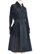 Issey Miyake Perforated Trench Coat Jacket arcadeshops.com