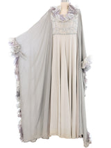 Roberto Capucci Batwing Sleeve Silk Gown Dress arcadeshops.com