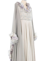 Roberto Capucci Batwing Sleeve Silk Gown Dress arcadeshops.com